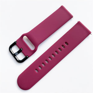 20mm 22mm Silicone Band for Samsung Galaxy Watch 3 42mm 46mm Active 2 Gear S2 S3 Strap Bracelet for Huawei Huami Amazfit Bip/GTS