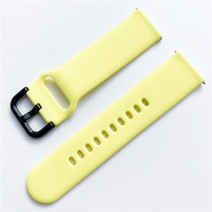 20mm 22mm Silicone Band for Samsung Galaxy Watch 3 42mm 46mm Active 2 Gear S2 S3 Strap Bracelet for Huawei Huami Amazfit Bip/GTS