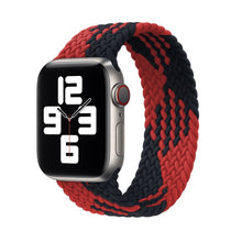 Load image into Gallery viewer, Solo Nylon Braid Strap for Apple Watch Band 6 se 5 4 3 44mm 40mm 38mm 42mm Elastic Sports Bracelet for IWatch Series 6 5 4 3 2 1
