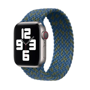 Solo Nylon Braid Strap for Apple Watch Band 6 se 5 4 3 44mm 40mm 38mm 42mm Elastic Sports Bracelet for IWatch Series 6 5 4 3 2 1