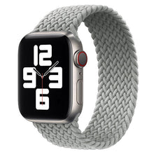 Load image into Gallery viewer, Solo Nylon Braid Strap for Apple Watch Band 6 se 5 4 3 44mm 40mm 38mm 42mm Elastic Sports Bracelet for IWatch Series 6 5 4 3 2 1
