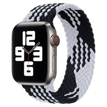 Load image into Gallery viewer, Solo Nylon Braid Strap for Apple Watch Band 6 se 5 4 3 44mm 40mm 38mm 42mm Elastic Sports Bracelet for IWatch Series 6 5 4 3 2 1
