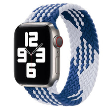 Load image into Gallery viewer, Solo Nylon Braid Strap for Apple Watch Band 6 se 5 4 3 44mm 40mm 38mm 42mm Elastic Sports Bracelet for IWatch Series 6 5 4 3 2 1
