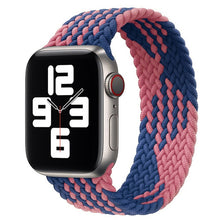 Load image into Gallery viewer, Solo Nylon Braid Strap for Apple Watch Band 6 se 5 4 3 44mm 40mm 38mm 42mm Elastic Sports Bracelet for IWatch Series 6 5 4 3 2 1
