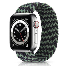 Load image into Gallery viewer, Solo Nylon Braid Strap for Apple Watch Band 6 se 5 4 3 44mm 40mm 38mm 42mm Elastic Sports Bracelet for IWatch Series 6 5 4 3 2 1
