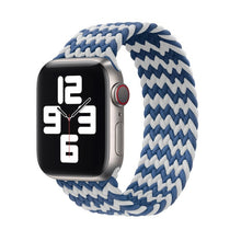 Load image into Gallery viewer, Solo Nylon Braid Strap for Apple Watch Band 6 se 5 4 3 44mm 40mm 38mm 42mm Elastic Sports Bracelet for IWatch Series 6 5 4 3 2 1
